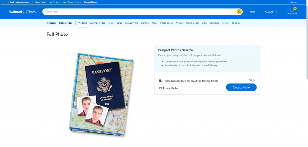 Walmart Passport Prints