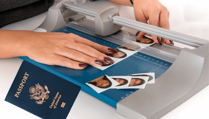 cut passport photos