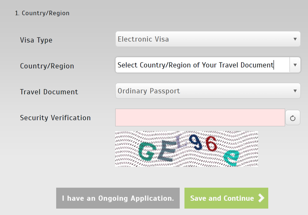 choose turkey visa type