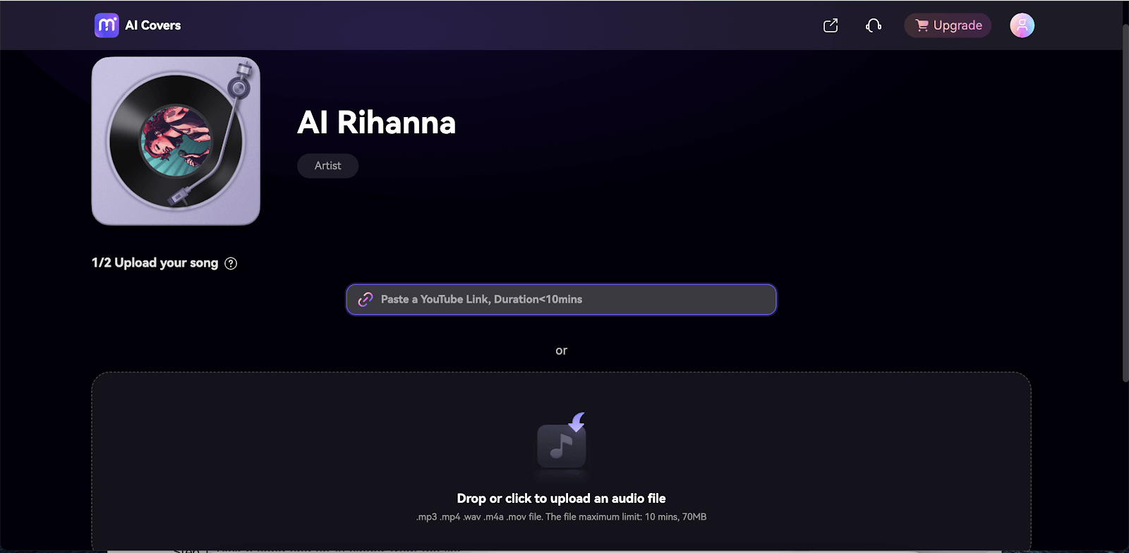 make ai songs using Media.io