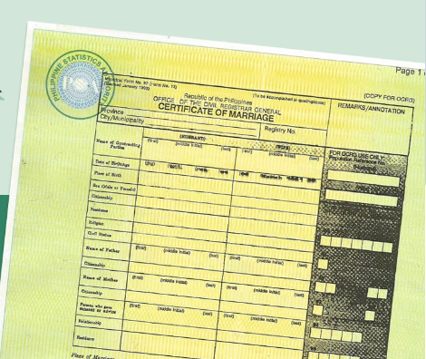 PSA Marriage Certificate