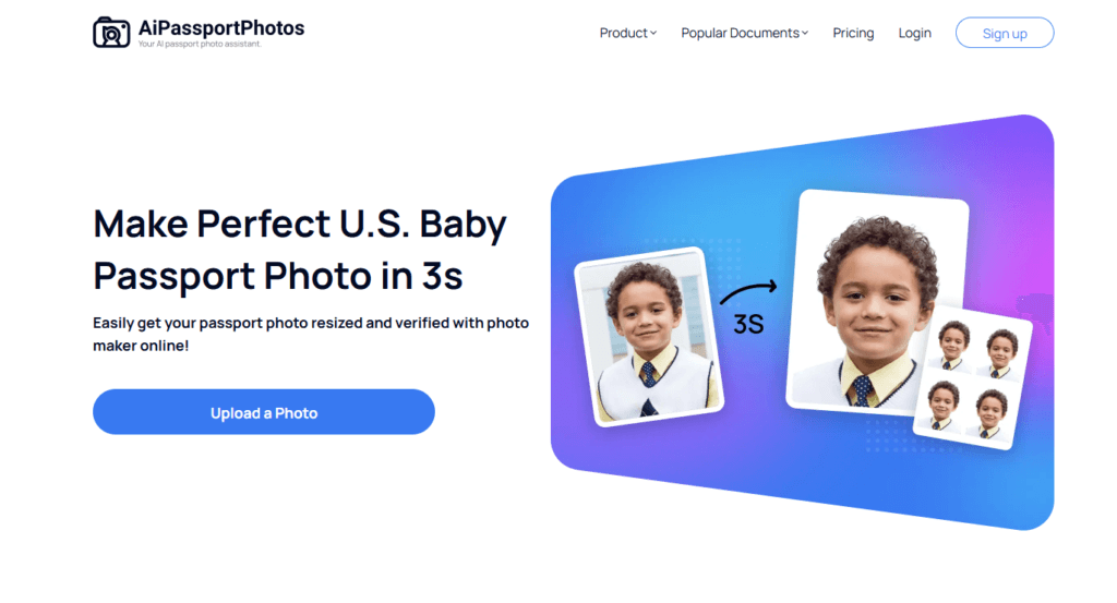 make baby passport photos online