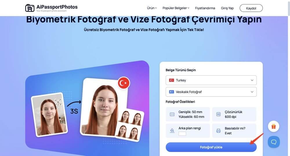 make turkish passport photos online