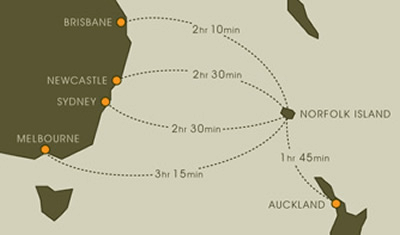 norfolk island flight