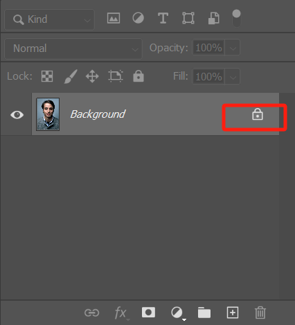 photoshop lock icon