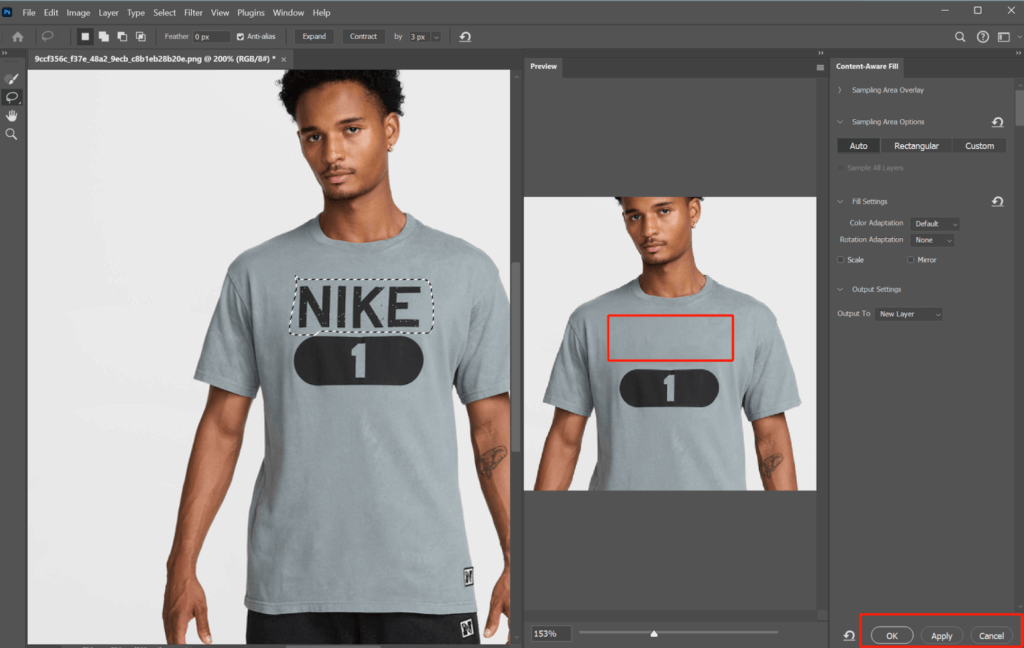 preview window on photoshop