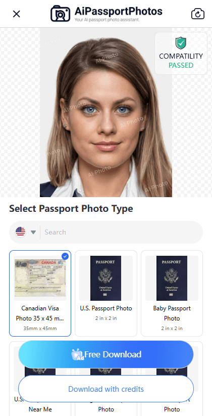 resize canada visa photo online