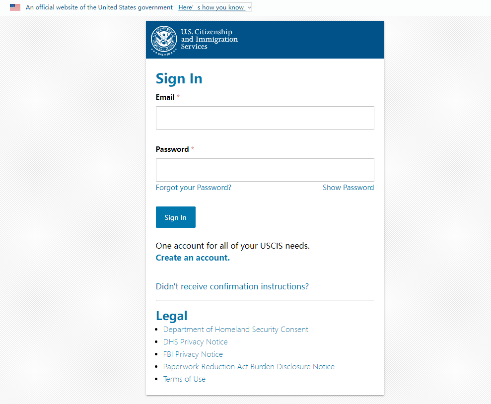 USCIS website