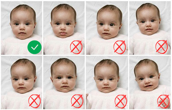 baby passport photo examples