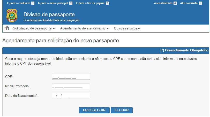 Schedule brazil passport appointments online