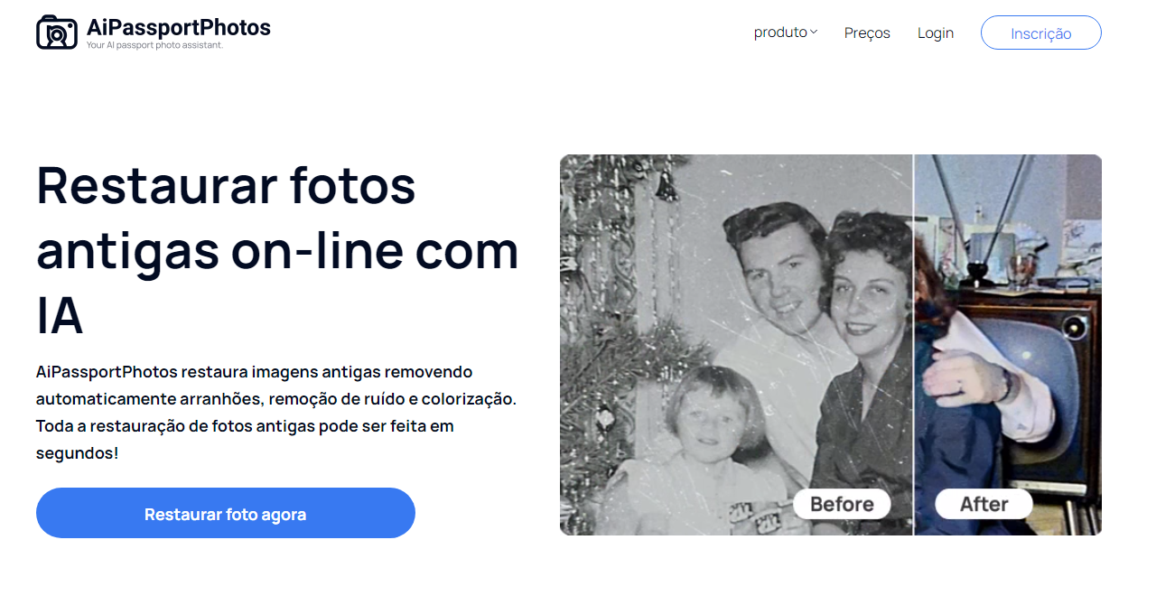 Como restaurar fotos antigas com AiPassportPhotos