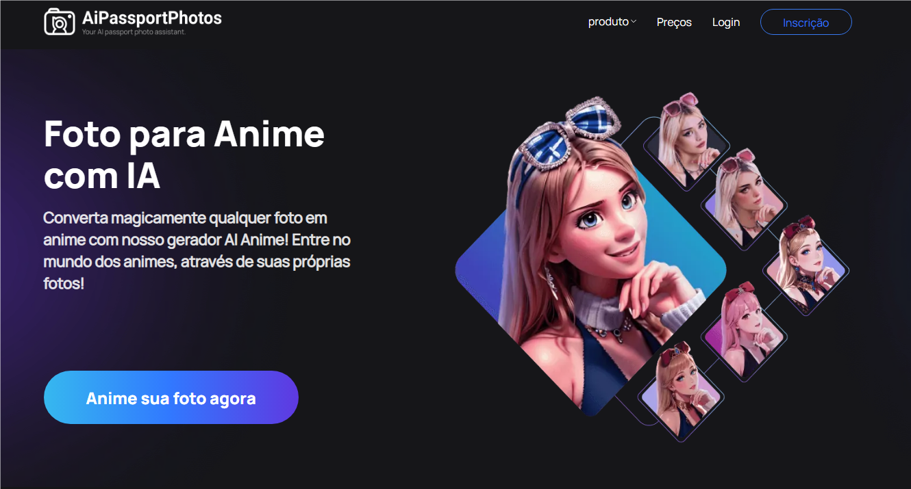 gerador de fotos para anime