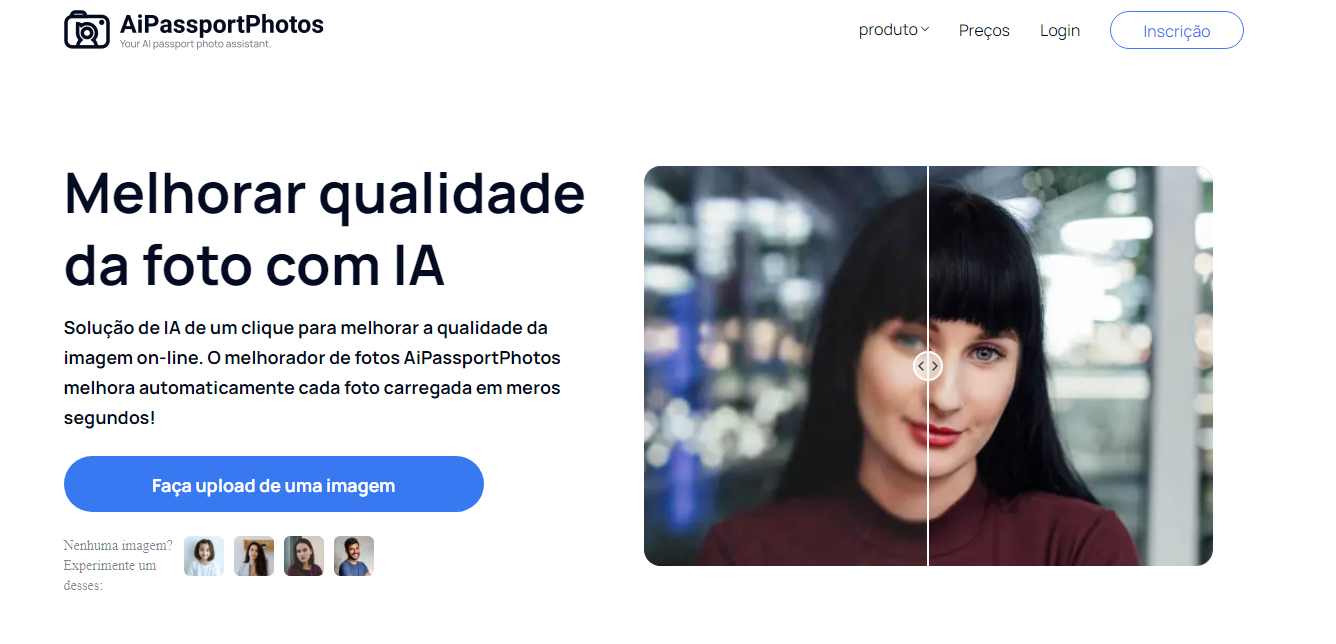 on-line de aprimoramento de imagens