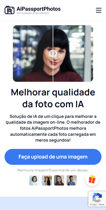 AiPassportPhotos para melhorar a qualidade da imagem